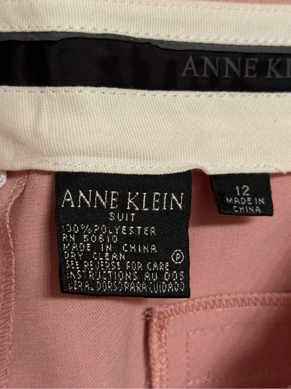 Anne Klein Dusty Rose Women's Blazer & Trousers Pantsuit - Picture 4 of 9